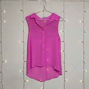 American Eagle Pink Sleeveless Blouse